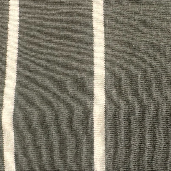 B2G1FREE H&M Basic Charcoal and White Striped V Neck T Shirt Dress Size 5 - Picture 5 of 5